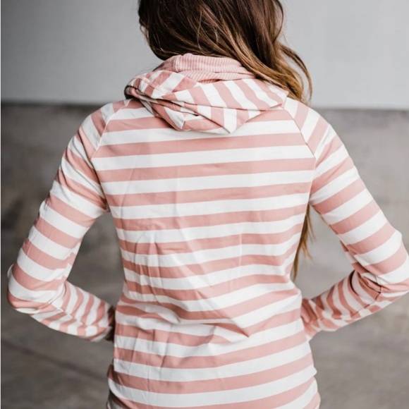 Ampersand Ave Ladies make your stay double hood pullover hoodie - Picture 2 of 10